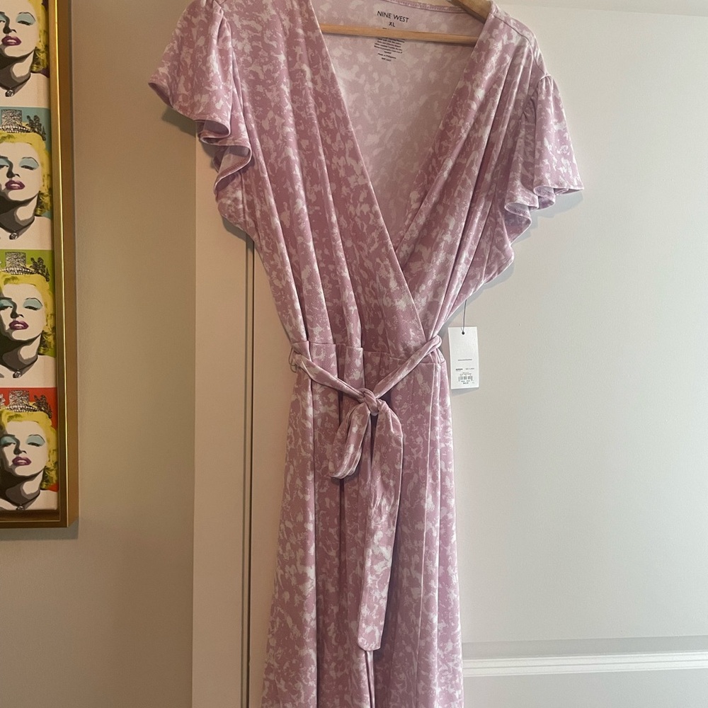 Nine West Lavender Wrap Dress